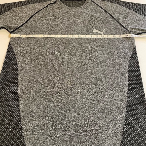Puma Men's evoKNIT Short Sleeve Performance Tee Size XL Dark Gray - Picture 10 of 10